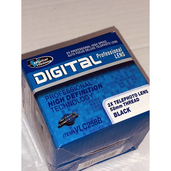 Digital Visions 2X Telephoto 58mm Thread VLC258B Lens Japan Optics Day Nite NIB - Picture 7 of 12